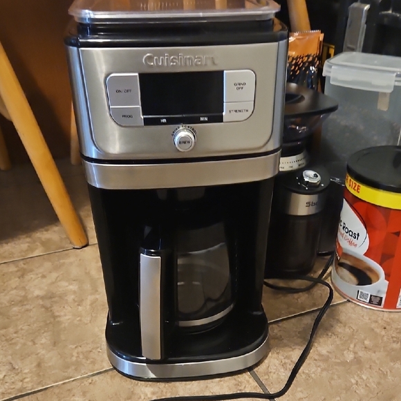 Cuisinart Silver and Black Coffee Maker